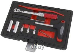 12pc Automotive Tyre Pressure Monitoring System Removal Kit With Torque Wrench