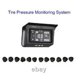 188Psi Solar TPMS Tire Pressure Monitor System Repeater 18 Sensor for Bus Truck