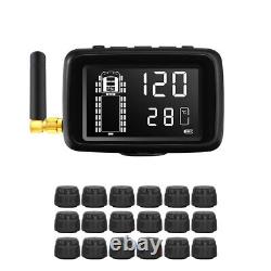 18 Sensors TPMS Tire Pressure Monitoring System for RV/Motor home/Caravan/Buses