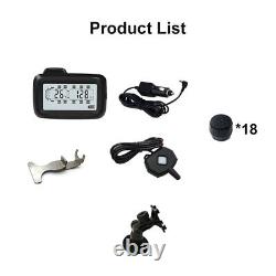 18 Tire Truck Car Tire Pressure Sensor Tyre TPMS Pressure Monitor System Control