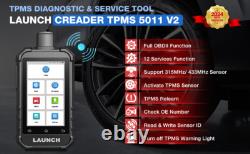 2025 LAUNCH Creader TPMS 5011 V2 Activation Tool Tire Pressure Monitoring Sensor