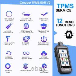 2025 LAUNCH Creader TPMS 5011 V2 Tire Pressure Monitoring Sensor Service Scanner