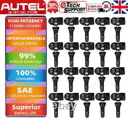 20PCS Autel MX-Sensor 2in1 315Mhz 433Mhz TPMS Sensor for Universal Tire Pressure