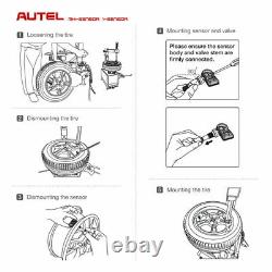 20 Autel TPMS Sensor MX-Sensor 315MHz 433MHz Programmable Universal Metal Valve