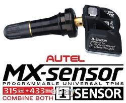 20 Pack Autel TPMS MX-Sensor 315Mhz 433MHz Sensor Programmable Universal Rubber