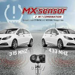 4PCS Autel MX-Sensor 315MHz & 433MHz 2in1 Car Tire Pressure TPMS Monitor Sensor