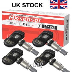 4PCS Autel MX-Sensor 433MHZ & 315MHZ 2In1 Programmable TPMS Sensor Tire Pressure