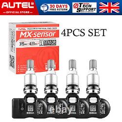 4PCS Autel MX-Sensor 433mhz&315MHZ 2 In 1 Programmable TPMS Sensor Tire Pressure