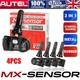 4pcs Autel Mx-sensor 433mhz&315mhz 2 In 1 Programmable Tpms Sensor Tire Pressure