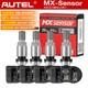 4pcs Autel Mx-sensor 433mhz&315mhz 2 In 1 Programmable Tpms Sensor Tire Pressure