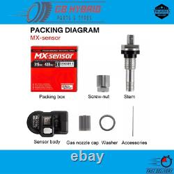 4PCS Autel MX-Sensor 433mhz&315MHZ 2 In 1 Programmable TPMS Sensor Tire Pressure