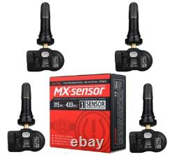 4PCS Autel MX-Sensor 433mhz&315MHZ 2 In 1 Programmable TPMS Sensor Tire Pressure