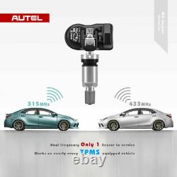 4PCS Autel MX-sensor 315MHz 433MHz Tpms 2in1 Tire Pressure Sensors Programming