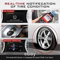 4PCS Autel TPMS MX-Sensor 2in1 315MHz & 433MHz Tire Pressure Sensor Programmable