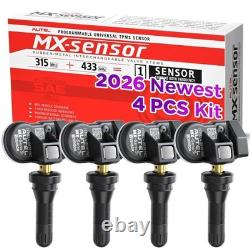 4PCS Autel TPMS MX-Sensor 315MHz + 433MHz 2in1 Programmable Tire Pressure Sensor