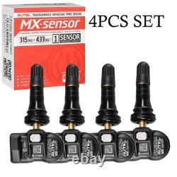 4PCS Autel TPMS MX-Sensor 315MHz + 433MHz 2in1 Programmable Tire Pressure Sensor