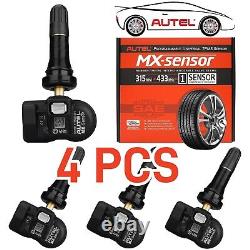 4PCS Autel TPMS MX-Sensor 315MHz+433MHz 2in1 Programmable Tire Pressure Sensor