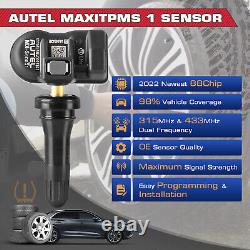 4PCS Autel TPMS MX-Sensor 315MHz+433MHz 2in1 Programmable Tire Pressure Sensor