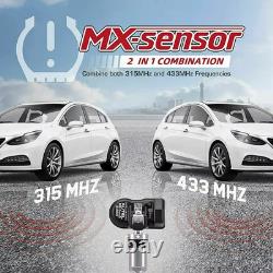 4PCS Autel TPMS MX-Sensor 315MHz + 433MHz 2in1 Programmable Tire Pressure Sensor