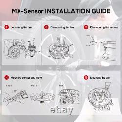 4PCS Autel TPMS MX-Sensor 315MHz + 433MHz 2in1 Programmable Tire Pressure Sensor