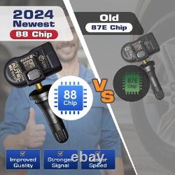 4PCS Autel TPMS MX-Sensor 315MHz 433MHz Auto Tire Pressure Sensor 2in 1 Rubber