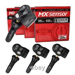 4PCS Autel TPMS MX-Sensor 315Mhz &433Mhz Tire Pressure Sensor Tire Sensor Rubber