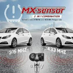 4PCS Autel TPMS MX-Sensor 315 433MHz 2in1 Programmable Car Tire Pressure Sensor