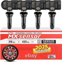 4PCS Autel TPMS MX-Sensor Tire Pressure Monitor Sensor 2in1 315MHz 433MHz Sensor