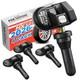 4pcs Autel Tpms Mx-sensor Tire Pressure Monitor Sensor 2in1 315mhz 433mhz Sensor