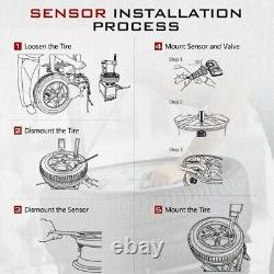 4PCS Autel TPMS MX-Sensors 2 IN 1 315 433mhz Programmable Tire Pressure Monitor