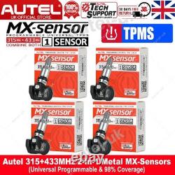 4PCS Autel TPMS MX-sensor 315MHz 433Mhz Programmable Tire Pressure Metal Sensor