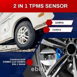 4PCS Autel TPMS MX-sensor 433MHz & 315MHz Universal Programmable Rubber Valve