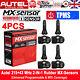 4pcs Autel Tpms Mx-sensor 433+315mhz 2-in-1 Universal Programmable Rubber Valve