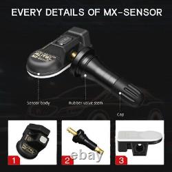 4PCS Autel TPMS Sensor MX-Sensor 315MHz & 433MHz Programmable Universal Rubber