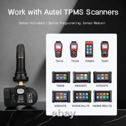 4PCS Autel TPMS Sensor MX-Sensor 315MHz & 433MHz Programmable Universal Rubber