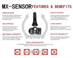 4PCS Autel TPMS Sensor MX-Sensor 315MHz & 433MHz Programmable Universal Rubber