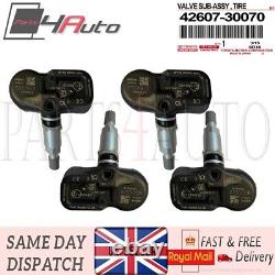 4X For TOYOTA AVENSIS TPMS Tyre Pressure Monitor System Sensor 42607-30070