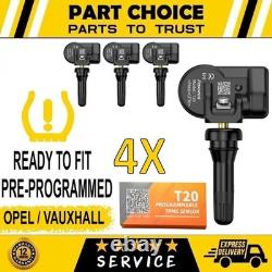 4X GENUINE FOXWELL PRE-PROGRAMMED-TPMS For M. Benz, BMW, Ford, Vauxhall All Makes