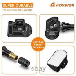 4X GENUINE FOXWELL PRE-PROGRAMMED-TPMS For M. Benz, BMW, Ford, Vauxhall All Makes