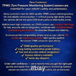 4X Genuine TPMS Tyre Pressure Sensor Fits RENAULT KADJAR 2015-ON