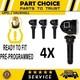 4x Pre-coded Tpms Tyre Pressure Sensor For Vauxhall / Opel Vivaro B (2014-2024)
