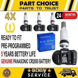 4X PRE-PROGRAMMED Tyre pressure sensor TPMS For BMW 5 Series (2016-2024) G30/G31