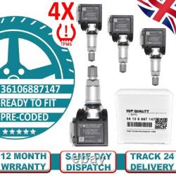 4X Pre-Programmed TPMS For BMW 5 6 7 8 X3 X4 X5 X6 X7 Z4 G30 G01 G02 36106887147