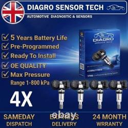 4X Pre-Programmed-TPMS-Sensor For Mazda 2 3 5 6 CX3 CX5 CX7 CX9 MX5