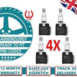 4X Pre-Programmed TPMS Tyre Pressure Sensor For MERCEDES-BENZ A0009053907