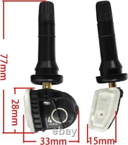 4X Pre-Programmed TPMS Tyre Pressure Sensor For Vauxhall Adam mk1 2012-2021