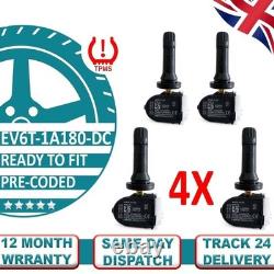 4X Pre-programmed TPMS Tyre pressure sensor For FORD B-Max (JK) 2012-2017