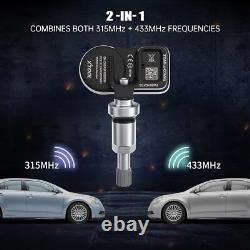 4X XTOOL TS100 TPMS Sensors 315/433MHz Tire Pressure Monitoring Sensor for TP150