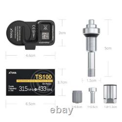 4X XTOOL TS100 TPMS Sensors 315/433MHz Tire Pressure Monitoring Sensor for TP150