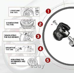 4 Autel TPMS Sensor 1-Sensor 315MHz +433MHz Metal Valve Programmable MX-Sensor
